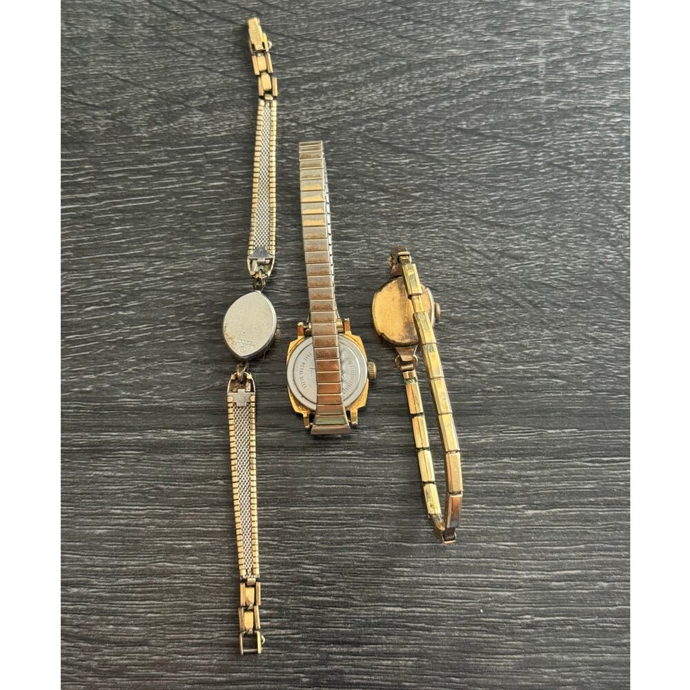 Lot of 3 VTG Womens Wristwatches Helbros Timex Waltham 2 Gold Filled UNtested - Picture 7 of 9